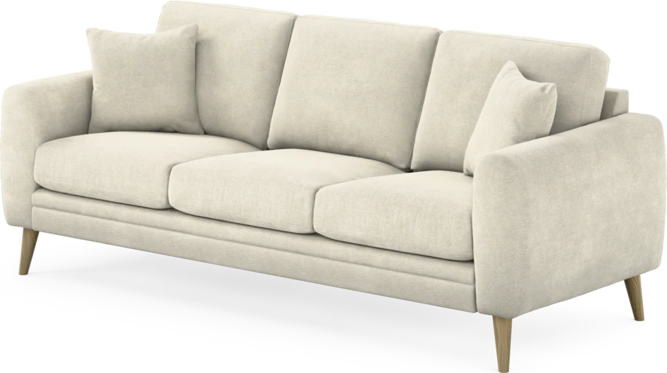Eden - 3-sits soffa - Vit
