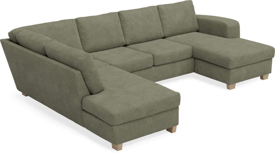 Friday - 3-sits soffa med divan vänster och schäslong höger - Vit