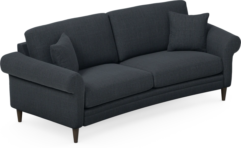 Eden - 2,5-sits soffa svängd - Blå