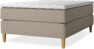 Delux Dream - Kontinentalsäng, enkelsäng 140 cm med bäddmadrass - Beige