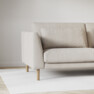 Willow - 3-sits soffa, hel dyna, fast klädsel - Beige