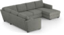 Friday - Hörnsoffa, 2+3-sits med schäslong höger - Grå