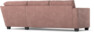 Friday - 2,5-sits soffa med divan höger - Rosa