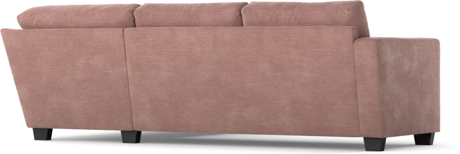 Friday - 2,5-sits soffa med divan höger - Rosa