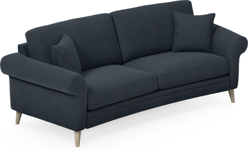 Eden - 2,5-sits soffa svängd - Blå
