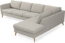 County - 3-sits soffa med divan höger - Beige