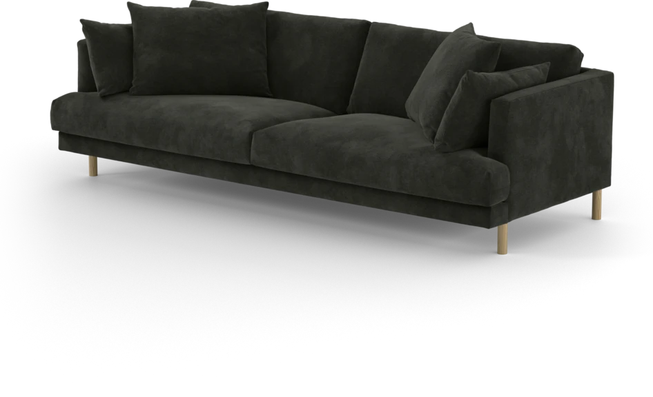 Harper - 4-sits soffa - Svart