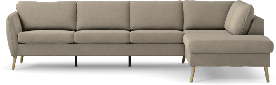 County - 3-sits soffa med divan höger - Beige