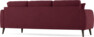 Eden - 3-sits soffa svängd - Röd