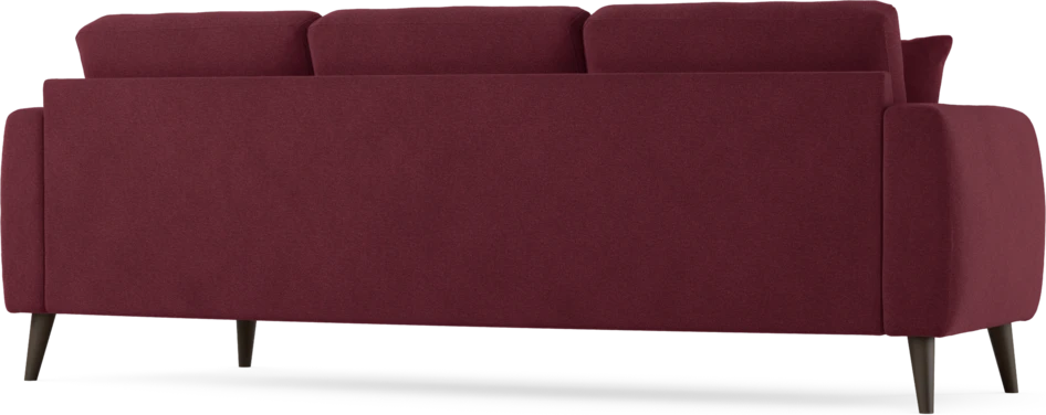 Eden - 3-sits soffa svängd - Röd