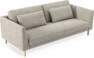 Willow - 3-sits soffa, hel dyna, fast klädsel - Beige