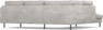 Madison Lux - 2-sits soffa med divan vänster - Grå