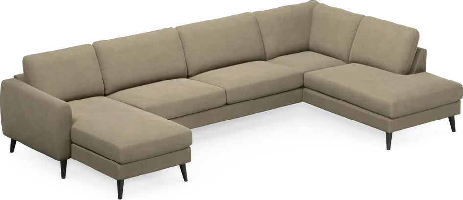 Bridge - 3-sits soffa med schäslong vänster och divan höger - Beige