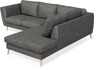 Madison - 2-sits soffa med divan höger - Grå