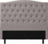 Delux Välvd - Sänggavel, 90-210 cm - Grå