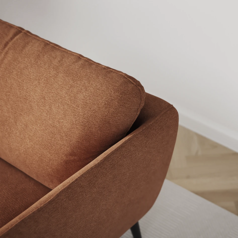 Madison - 2-sits soffa med divan vänster och schäslong höger - Orange