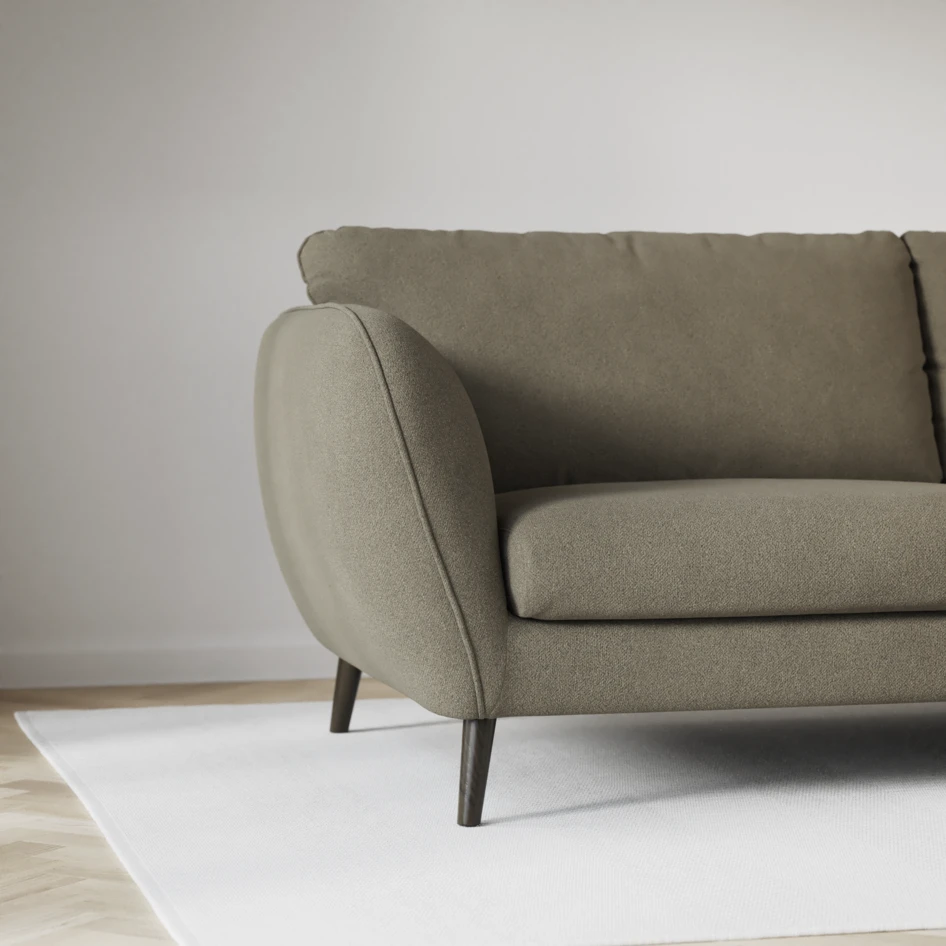 Madison - 2-sits soffa med divan vänster och schäslong höger - Brun