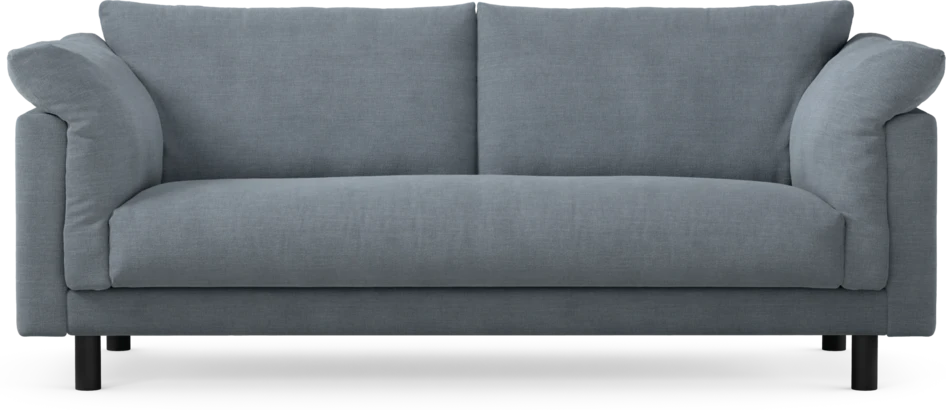 Cherrie - 2,5-sits soffa, hel dyna, fast klädsel - Blå