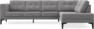 Rio - 3-sits soffa med divan höger - Grå