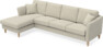 Eden - 3-sits soffa med schäslong - Beige