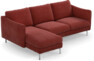 Madison Lux - 2-sits soffa med schäslong vänster - Rosa