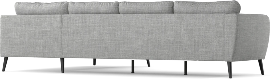 County - 3-sits soffa med divan höger - Grå