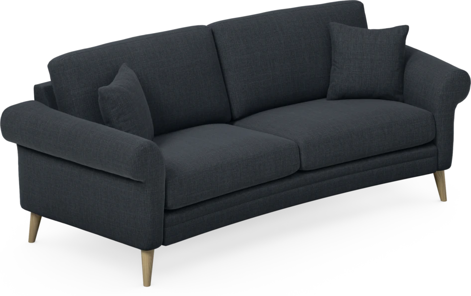 Eden - 2,5-sits soffa svängd - Blå