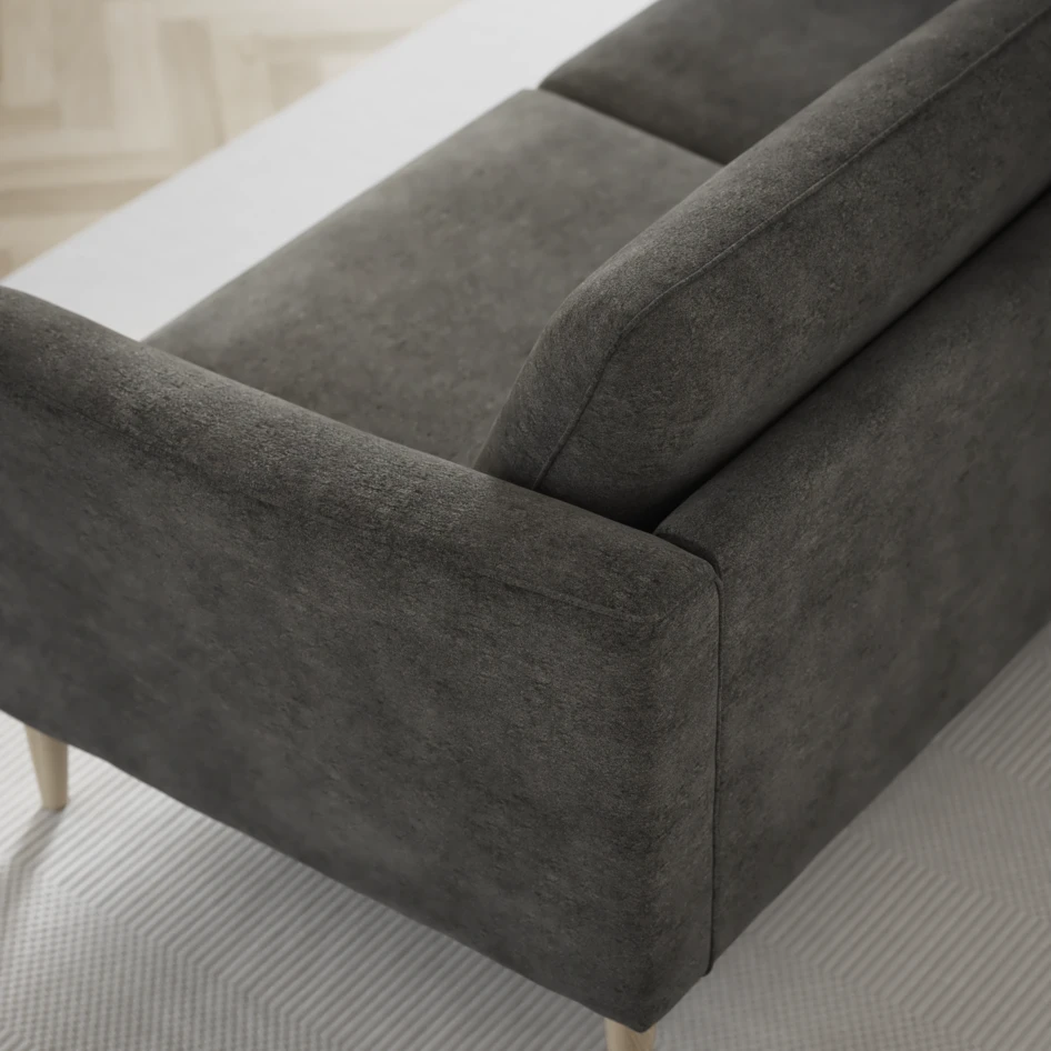 Bridge - 3-sits soffa med schäslong vänster och divan höger - Grå