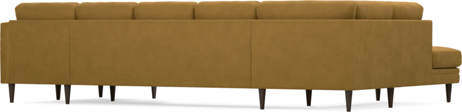 Eden - 3-sits soffa med divan vänster och schäslong höger - Gul