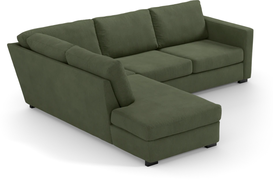 Friday - 2,5-sits soffa med divan vänster - Grön