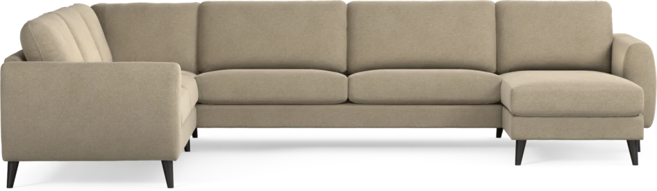 Bridge - Hörnsoffa, 2+3-sits med schäslong höger - Beige