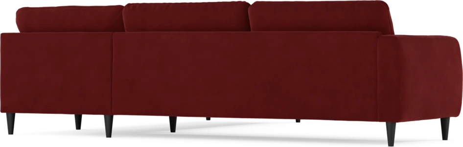 Bridge - Hörnsoffa, 3+2-sits - Röd