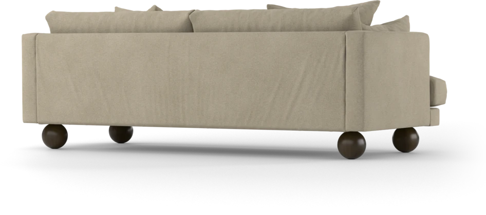 Harper - 3-sits soffa, hel dyna - Beige