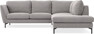Madison - 2-sits soffa med divan höger - Grå