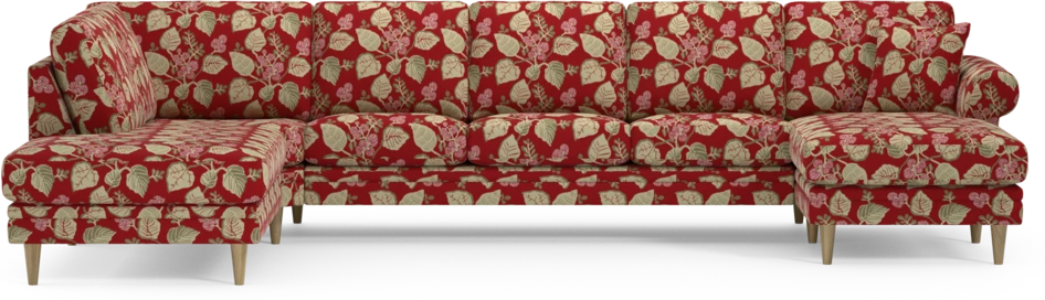 Eden - 3-sits soffa med divan vänster och schäslong höger - Flerfärgad
