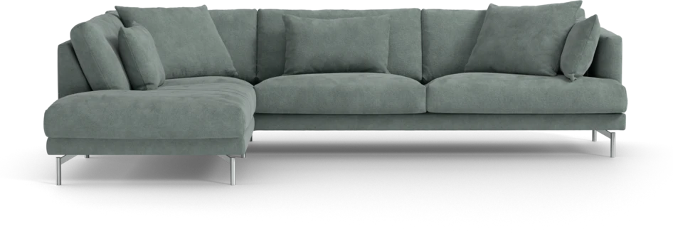 Harper - 3-sits soffa med divan vänster - Blå