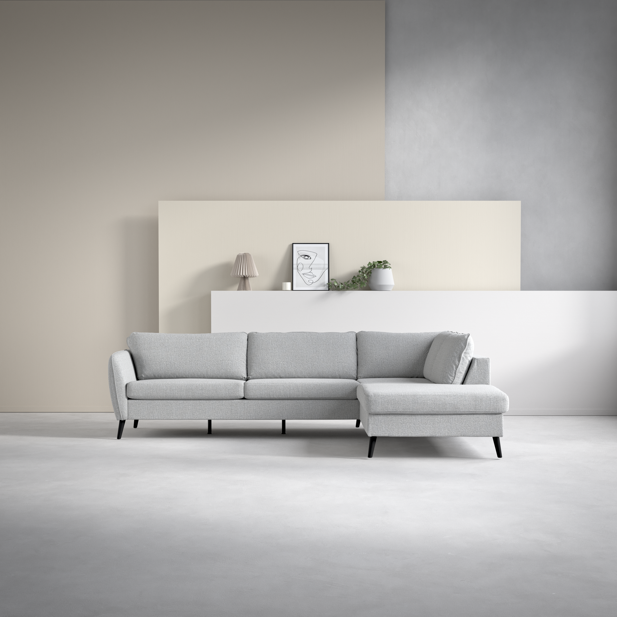 County - 2,5-sits soffa med divan höger - inspiration