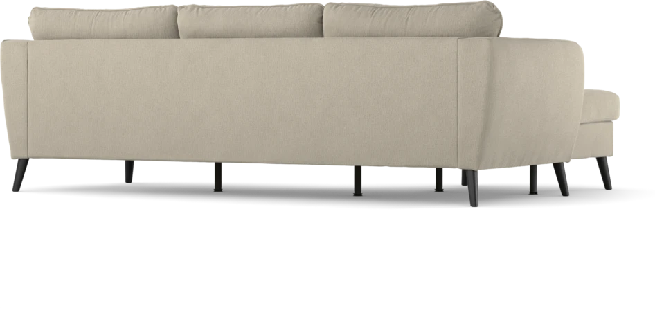 County - 3-sits soffa med flyttbar schäslong - Grå