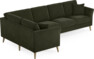 Eden - Hörnsoffa, 1+3-sits - Grön