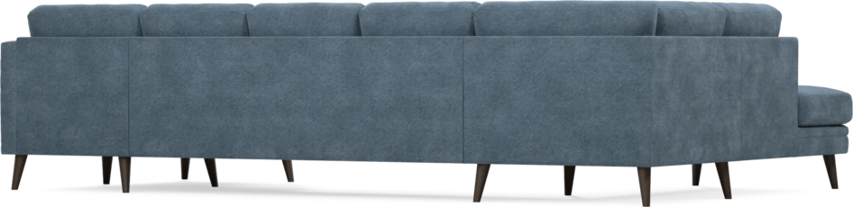 Eden - 3-sits soffa med divan vänster och schäslong höger - Blå