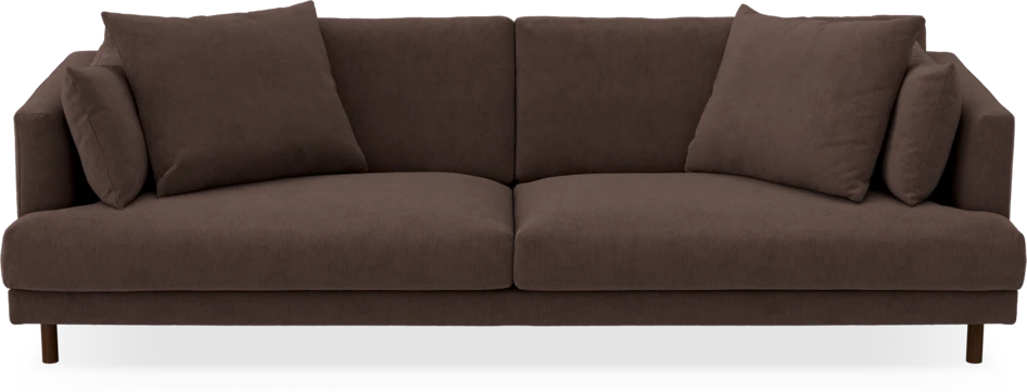 Harper - 4-sits soffa - Brun