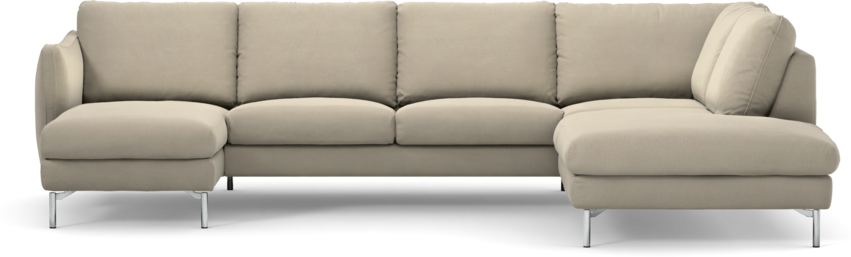 Madison Lux - 2-sits soffa med schäslong vänster och divan höger - Beige