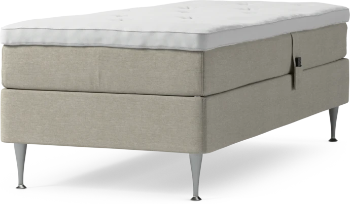 Delux Sense, Ställbar säng, enkelsäng med bäddmadrass och sängben