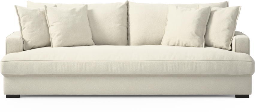 Mila - 4-sits soffa, hel dyna - Vit