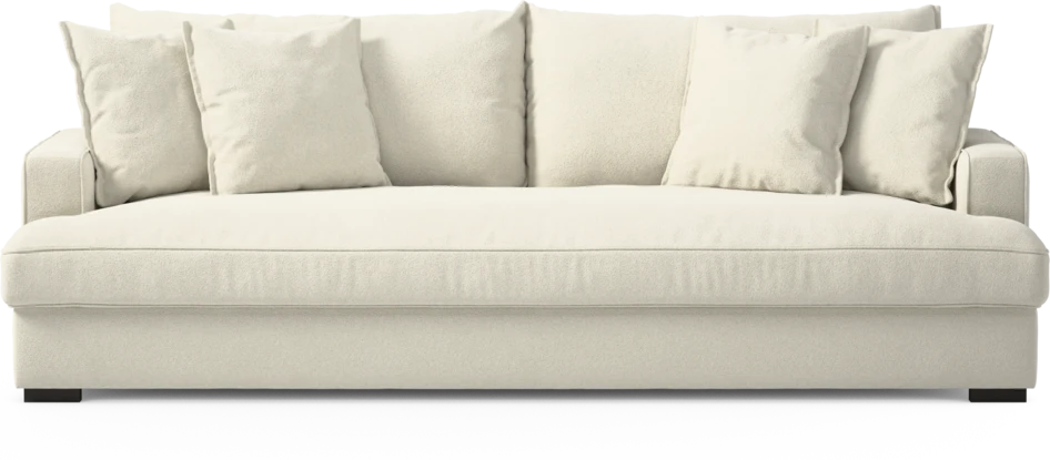 Mila - 4-sits soffa, hel dyna - Vit