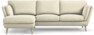 Madison Lux - 2-sits soffa med schäslong vänster - Vit