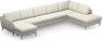 County - 4-sits soffa med schäslong vänster och divan höger - Vit