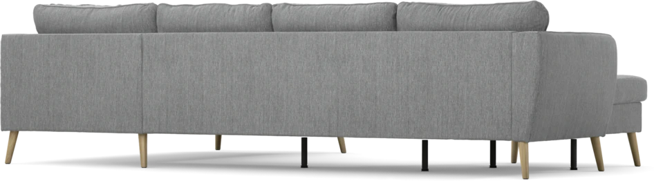 County - 3-sits soffa med schäslong vänster och divan höger - Grå