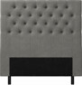 Delux Pikerad XL - Sänggavel, 90-210 cm - Grå
