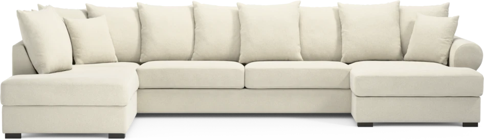Town - 3-sits soffa med divan vänster och schäslong höger - Vit